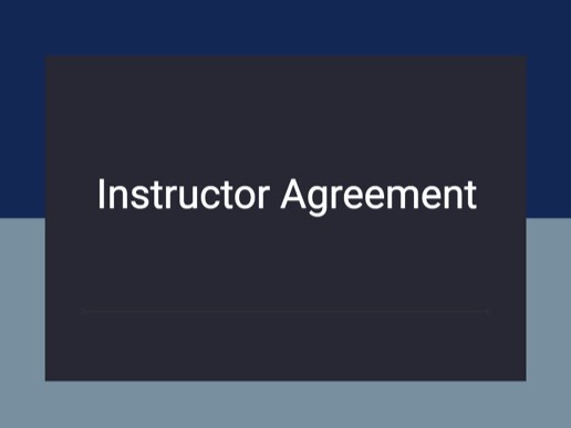 Instructor Services Agreement